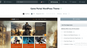 gaming WordPress Themes