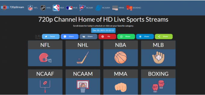720p Sports Stream